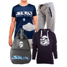 PACK EQUIPACION SIUX MUJER, BANDOLERA SIUX SBAG AZUL Y MASCARILLA