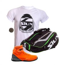 PACK ZAPATILLAS WILSON AMPLIFEEL NARANJA Y PALETERO SIUX MASTERCOMBI VERDE