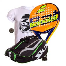 PACK BABOLAT CONTEST Y PALETERO SIUX MASTERCOMBI VERDE