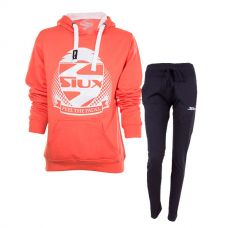 EQUIPACIN SIUX MUJER SUDADERA CORAL Y PANTALN AZUL MARINO