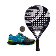 PACK BULLPADEL SILVER EDITION Y ZAPATILLAS WILSON DEVO