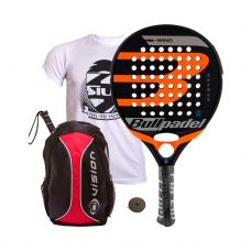 PACK BULLPADEL WING PRO Y MOCHILA VISION ROJA