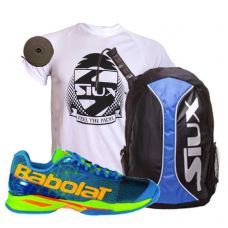 PACK BABOLAT JET AZUL Y MOCHILA SIUX TRAIL AZUL