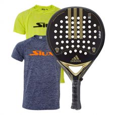 PACK ADIDAS ZUKUR CTRL ORO CROMADO Y CAMISETAS SIUX