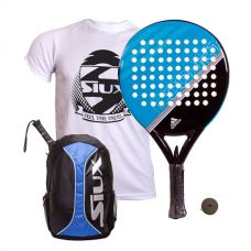 PACK ADIDAS FAST COURT AZUL Y MOCHILA SIUX TRAIL
