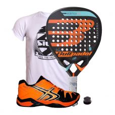 PACK BULLPADEL VERTEX 2 2018 Y SOFTEE WINNER 1.0 NARANJA