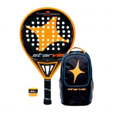 PACK STAR VIE S2 FLUOR CARBON EFFECT, MOCHILA STAR VIE GALAXY NARANJA Y OVERGRIP