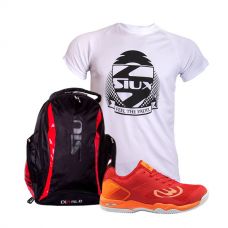 PACK BULLPADEL BITOR + MOCHILA SIUX DIABLO ROJA