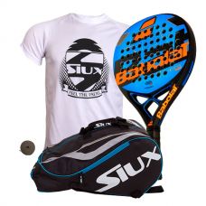 PACK BABOLAT REVENGE TOUR Y PALETERO SIUX MASTERCOMBI AZUL