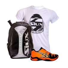 Pack Softee Winner 1.0 naranja negro y Mochila Sux