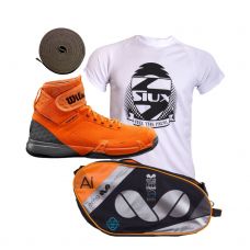 PACK ZAPATILLAS WILSON AMPLIFEEL Y PALETERO EME NARANJA