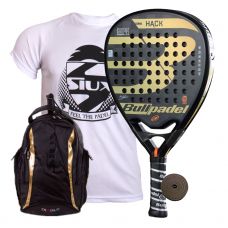 PACK BULLPADEL HACK 2018 Y MOCHILA SIUX DIABLO DORADA