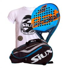 PACK BABOLAT STORM Y PALETERO SIUX MASTERCOMBI AZUL
