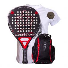 PACK BLACK CROWN MORTAL Y MOCHILA SIUX DIABLO ROJA