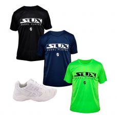 PACK SOFTEE PADEL WINNER 1.0 BLANCO Y 3 CAMISETAS SIUX