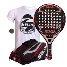 PACK NOX STUPA FULL CARBON HYBRID Y PALETERO SIUX MASTERCOMBI ROJO