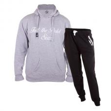 EQUIPACIN SIUX SUDADERA CLASSIC GRIS Y PANTALON DIABLO NEGRO