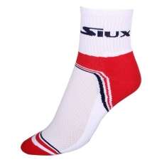 Calcetines Padel Siux Luzner Blanco Rojo 51306