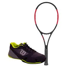 PACK WILSON PRO STAFF 97 TNS Y ZAPATILLAS WILSON RUSH PRO 2.5