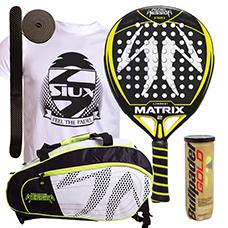 PACK PADEL SESSION MATRIX 2 Y PALETERO MATRIX 4