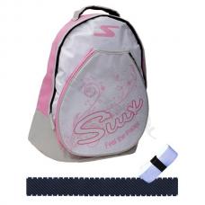 Mochila Siux Rosa Blanca + Over + Protector