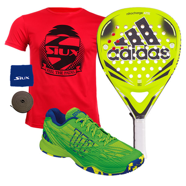 PACK ADIDAS NITROCHARGE ATTK Y ZAPATILLAS WILSON KAOS | Oferta pack de  pÃ¡del
